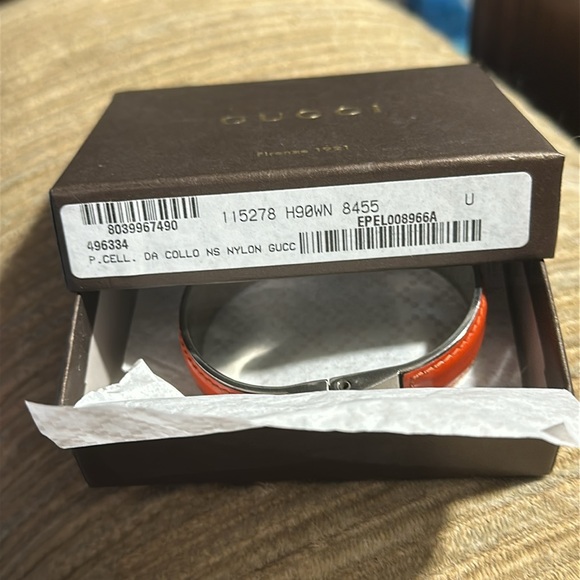 🔥🔥🔥low start🔥🔥🔥🔥Gucci orange, leather wrapped around silver with poor opening - Picture 8 of 9